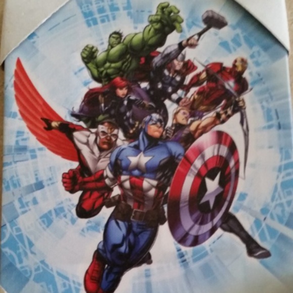 Marvel Avengers Group With A Burst Wall Decor Pict Nwt